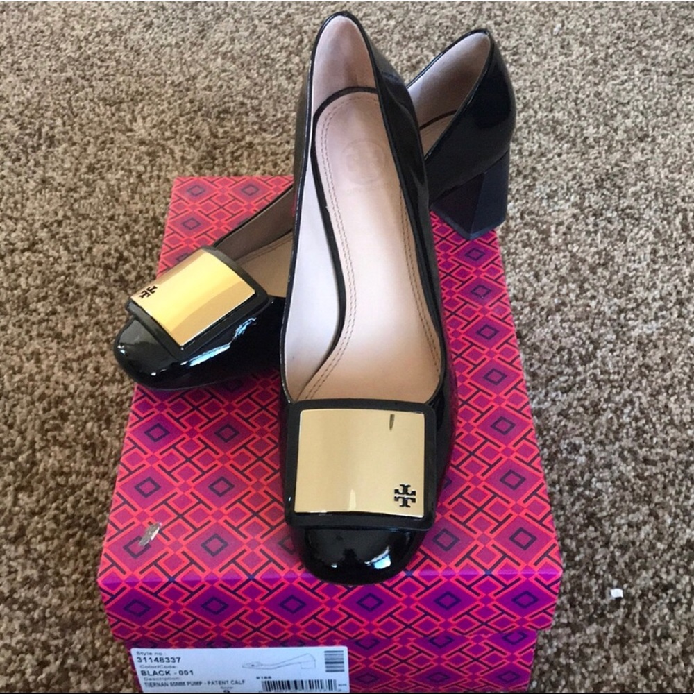 ‼️SOLD‼️💯Authentic Tory Burch Tiernan Pump - Picture 1 of 7